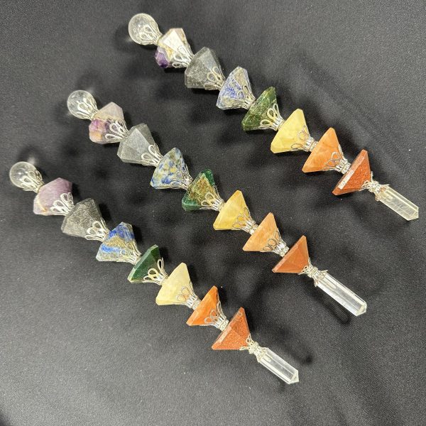 Seven Chakra Hexagon Wand