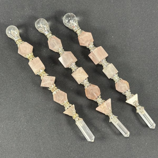 Rose Quartz Geometry Wand