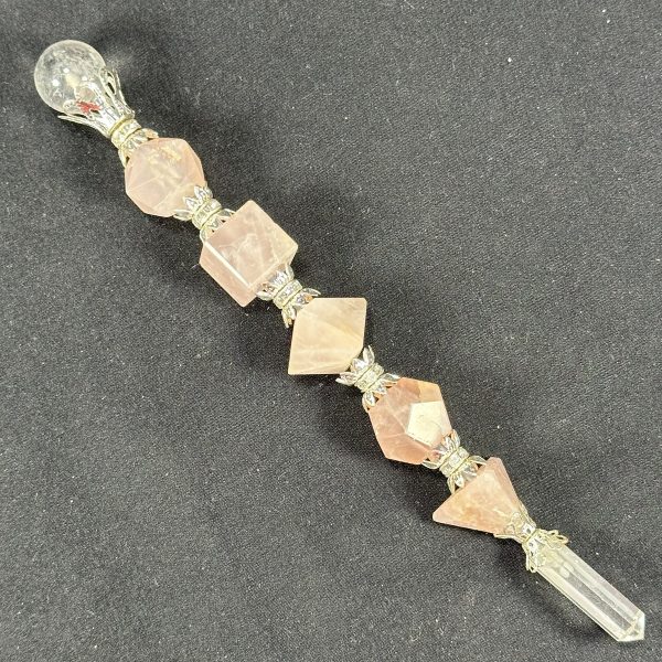 Rose Quartz Geometry Wand