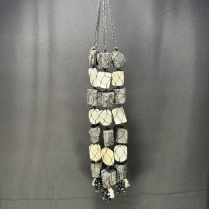 Tourmaline + Selenite Combo Macrame Decor Hanging