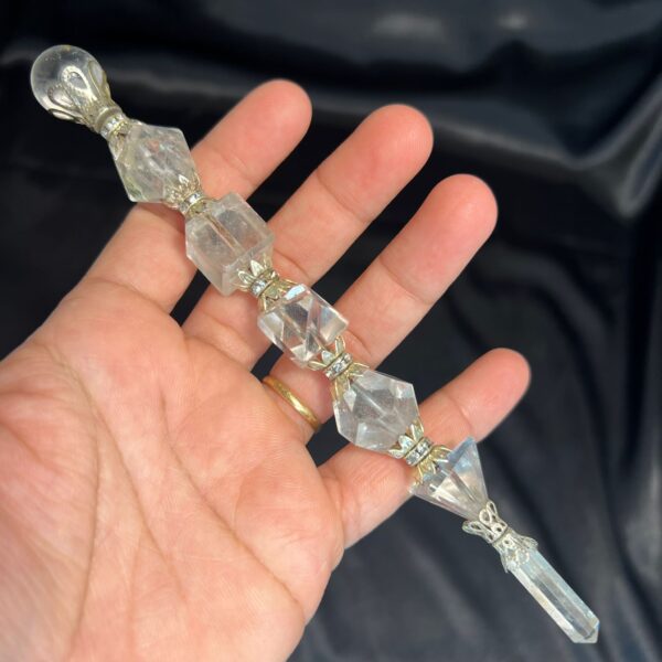 Clear Quartz Geometry Wand