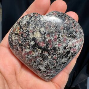 Garnet Matrix Heart