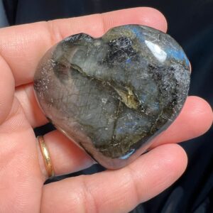Labradorite Heart