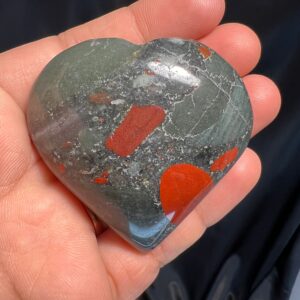 African Bloodstone Heart