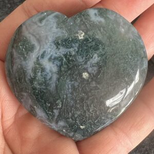 Moss Agate Heart