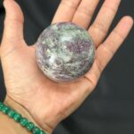 Garnet Tourmaline Matrix Sphere