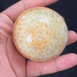 Banded Green Calcite Sphere