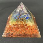Seven Chakra Orgonite Pyramid