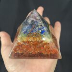 Seven Chakra Orgonite Pyramid