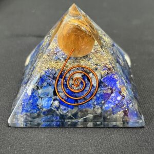 Lapis Lazuli & Tiger Eye Orgonite Pyramid