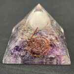 Amethyst & Rose Quartz Orgonite Pyramid