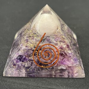 Amethyst & Rose Quartz Orgonite Pyramid