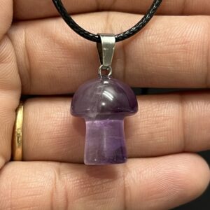 Amethyst Mushroom Pendant