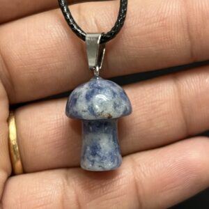 Sodalite Mushroom Pendant