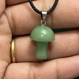 Green Aventurine Mushroom Pendant