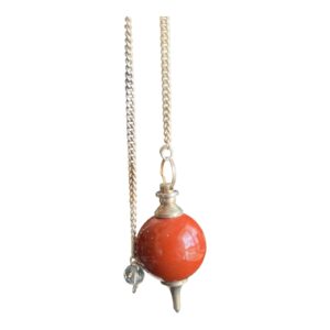 Red Jasper Round Pendulum