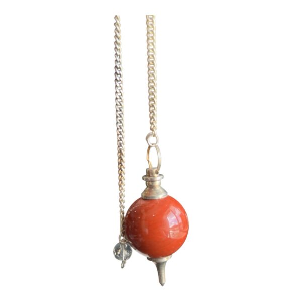 Red Jasper Round Pendulum