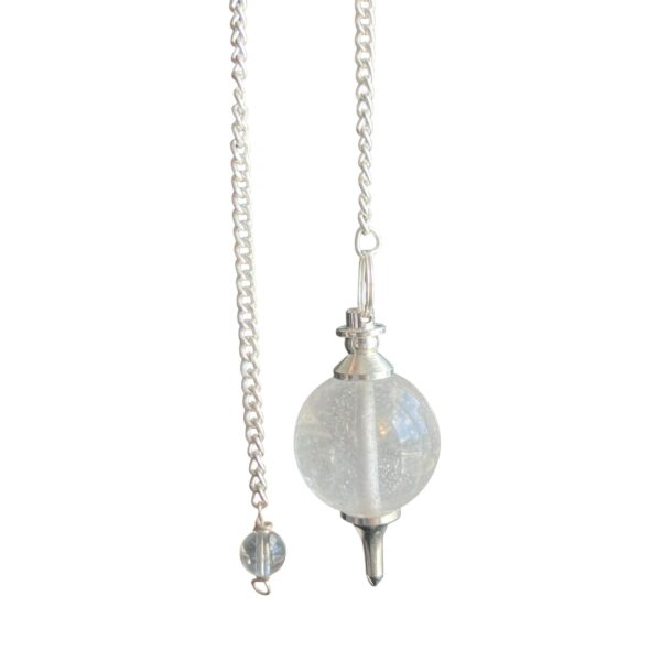 Clear Quartz Round Pendulum
