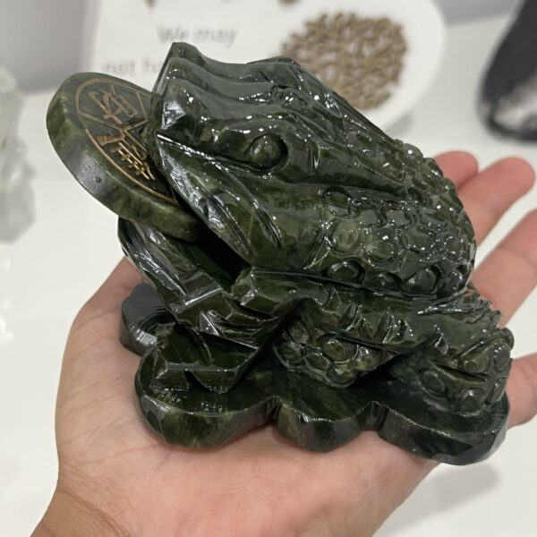 Large Jade Money Frog