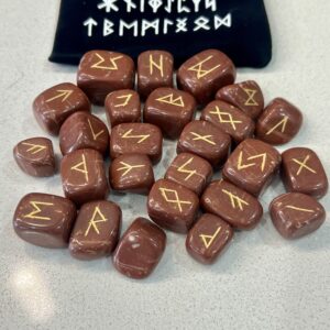 Red Jasper Runes Stones