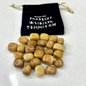 Yellow Aventurine Runes Stones