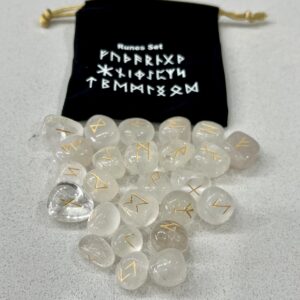 Clear Quartz Runes Stones