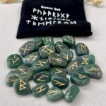 Green Aventurine Runes Stones