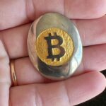 Pyrite Bit Coin with display case