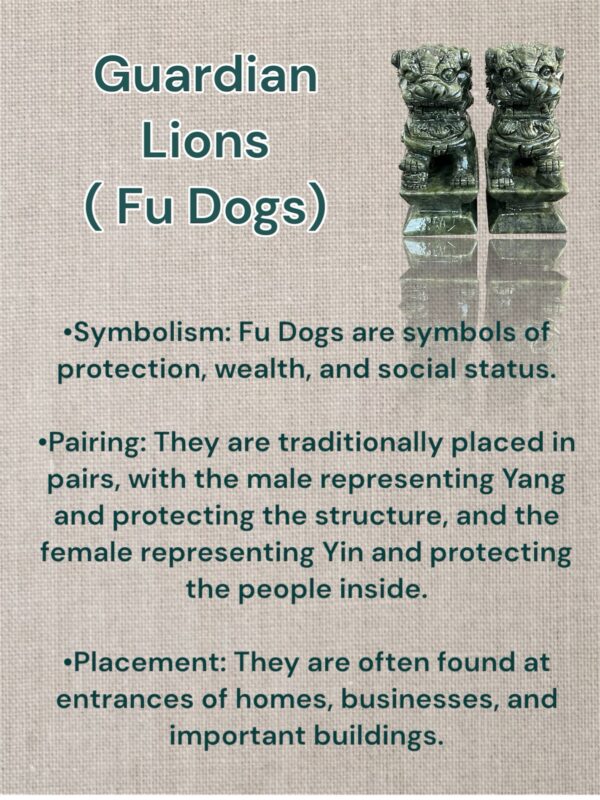 Feng Shui Guardian Lions / Fu Dogs pair.