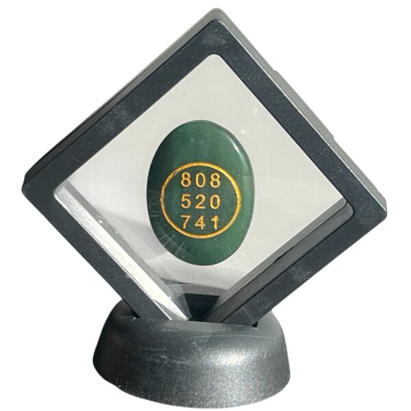 Jade Zibu Coin with display stand